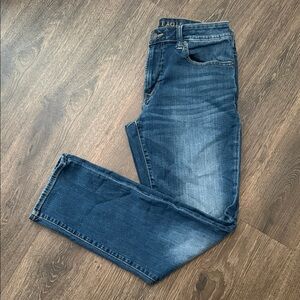 American Eagle Outfitters Flex Dark Blue Slim Straight Jeans